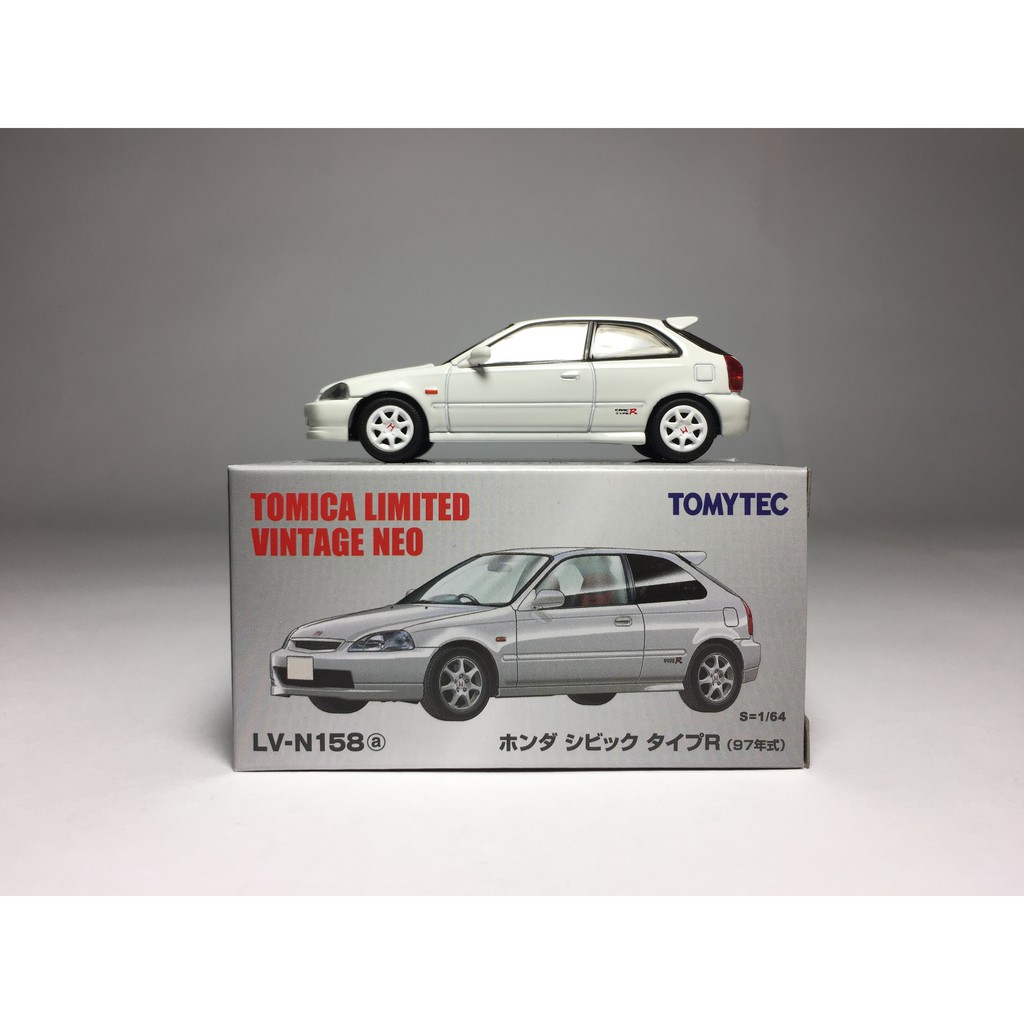 【TOYEE】TOMICA TL HONDA CIVIC TYPE-R EK9 LV-N158a 經典白 賽車座椅