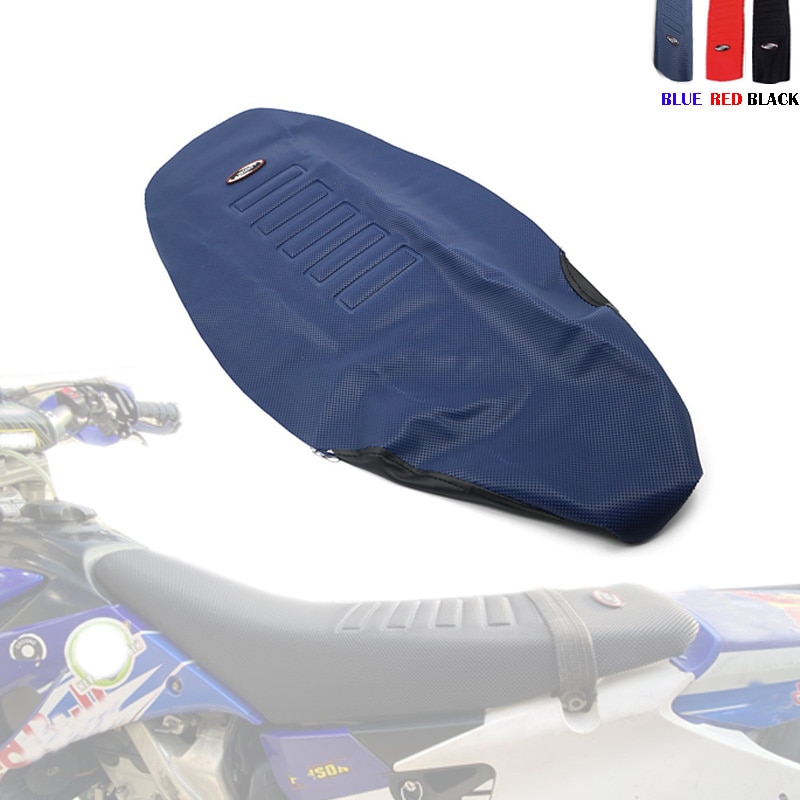 摩托車抓手軟座套防滑菱形圖案彈性防水適用於 KTM 125-450 SXF EXC XC-W HONDA CRF250R