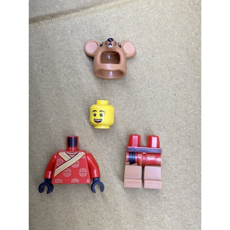 LEGO 樂高 人偶 老鼠 節慶 新年 舞獅 80104