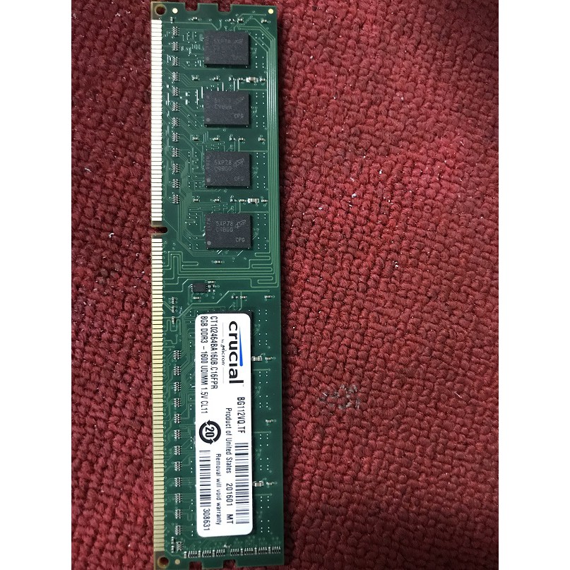 十銓 美光DDR3 1600 8GB 雙面 終生保固