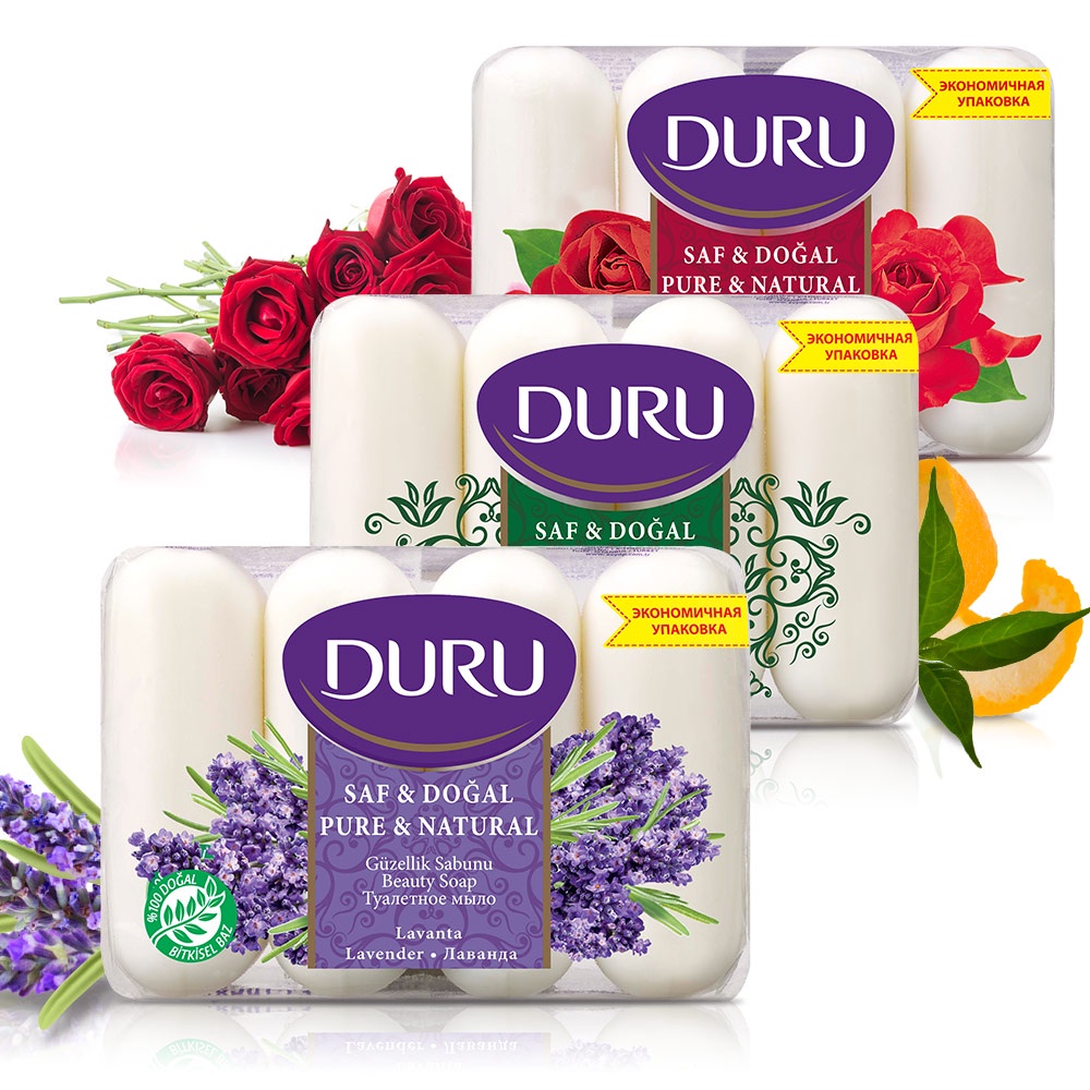 土耳其 Duru 植粹保濕香皂 85g 4入 經典 玫瑰 薰衣草 『正品公司貨』肥皂 皂
