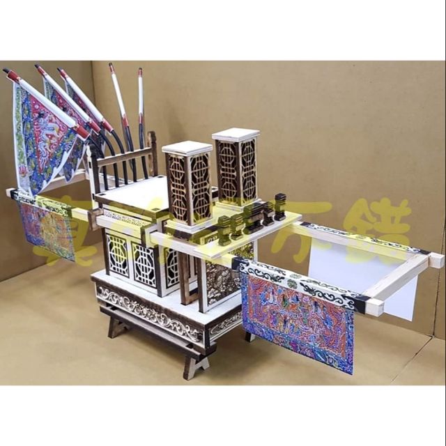 雷射雕刻 請自行組裝 小武轎武轎 模型神轎模型廟會陣頭文創神明雷射雕刻 蝦皮購物