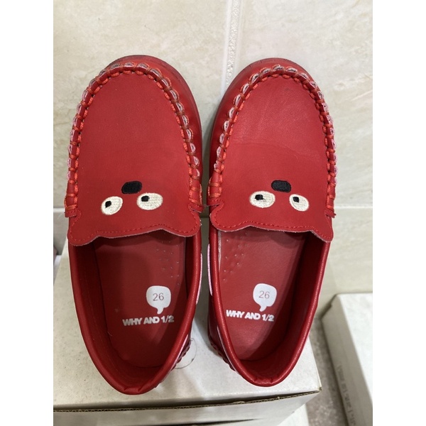 🥿二手衣物出清🥿why and 1/2紅色豆豆鞋