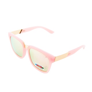 【Z-POLS】時尚女神粉色系 頂級REVO電鍍Polarized寶麗來偏光抗UV400質感太陽眼鏡(專櫃款偏光鏡)