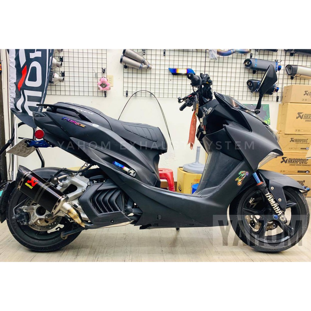 現貨FORCE/SMAX Akrapovic 全碳纖維全段蠍子管/正蠍子管（勁戰/BWS/雷霆/R15v3/MSX125