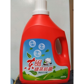 (10%蝦幣回饋/現貨免運) 東森 東風綠茶抗菌濃縮洗衣精 4000g 東風綠茶抗菌濃縮洗衣精 補充包 300g/包