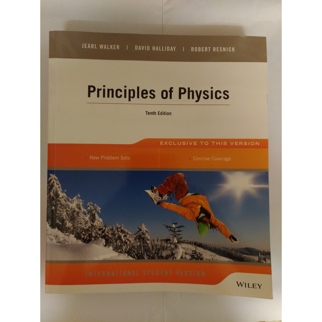 #8普通物理Principles of Physics,10th,Halliday,9781118230749