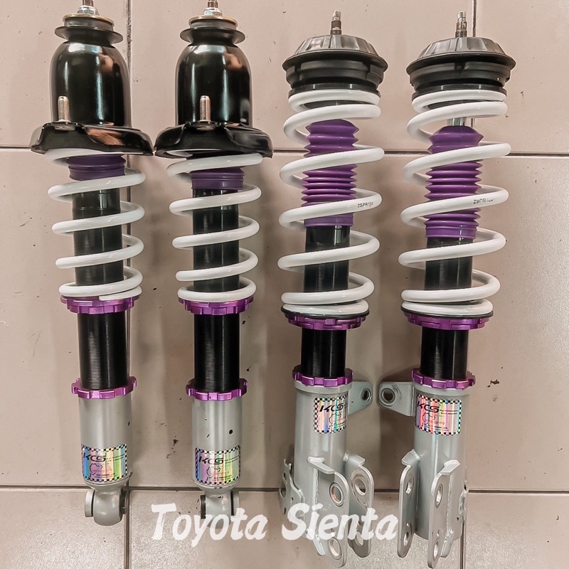Toyota Sienta 中古改裝高低軟硬可調避震器 Kcs 保固四個月
