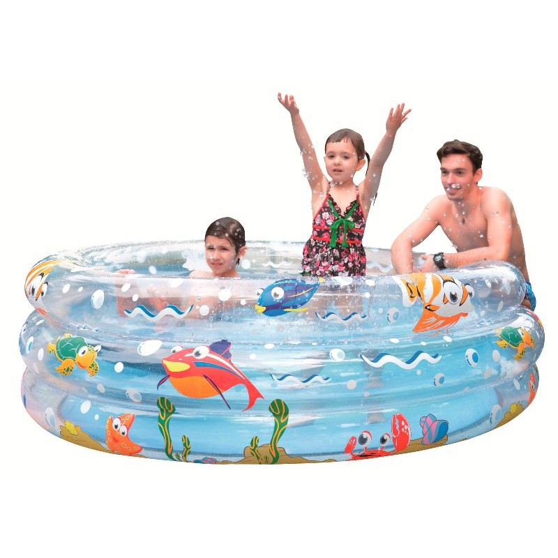 【Healgenart】三層海洋彩繪泳池 170cm三層親子大型圓型遊戲池 戲水池 游泳池