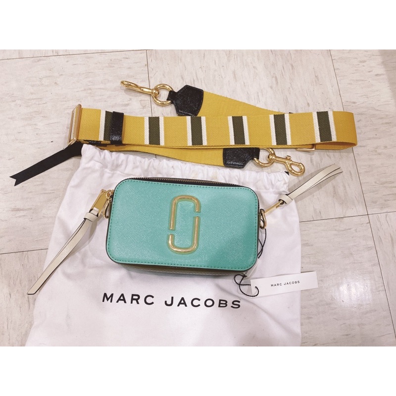 MARC JACOBS相機包 Tiffany綠 二手正品（不可議）