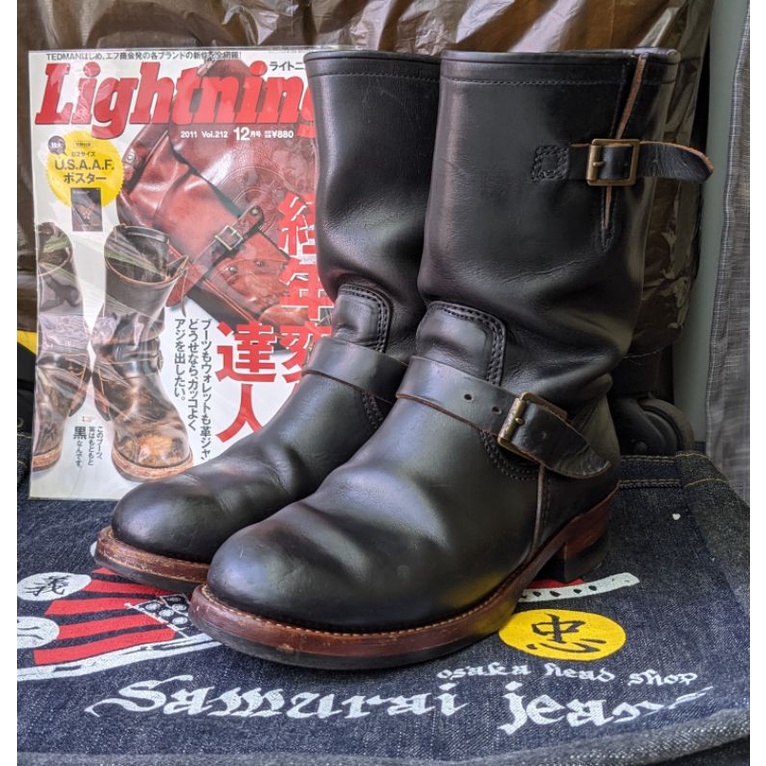 lone wolf 茶芯/麂皮 日本製工程師靴 red wing 9268 2268 8268類似款 無鋼頭檔車靴