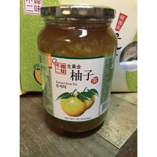 韓味不二生黃金柚子茶（果醬）1000g/罐（2023.12.12有效）