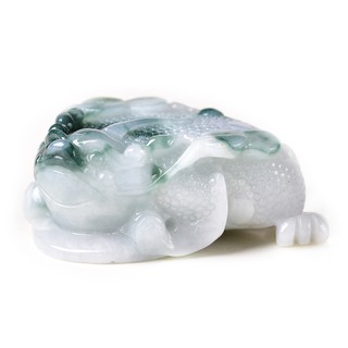 天然 緬甸 翡翠A貨 招財蟾蜍 百分百天然翡翠 正品保證 假貨包退