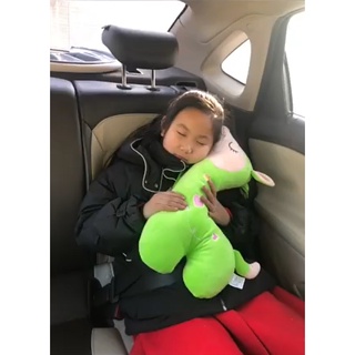 🐒珍妮侯婦幼館🐒全新現貨 兒童汽車安全帶護肩套 聖誕交換禮物 護頸抱枕 可愛卡通睡覺靠枕頭 車用枕頭