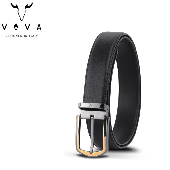 小鯨魚包包館 Vova 真皮魅力男仕圓頭金框穿針休閒皮帶穿針式皮帶 穿孔式皮帶va009 006 Gd 蝦皮購物