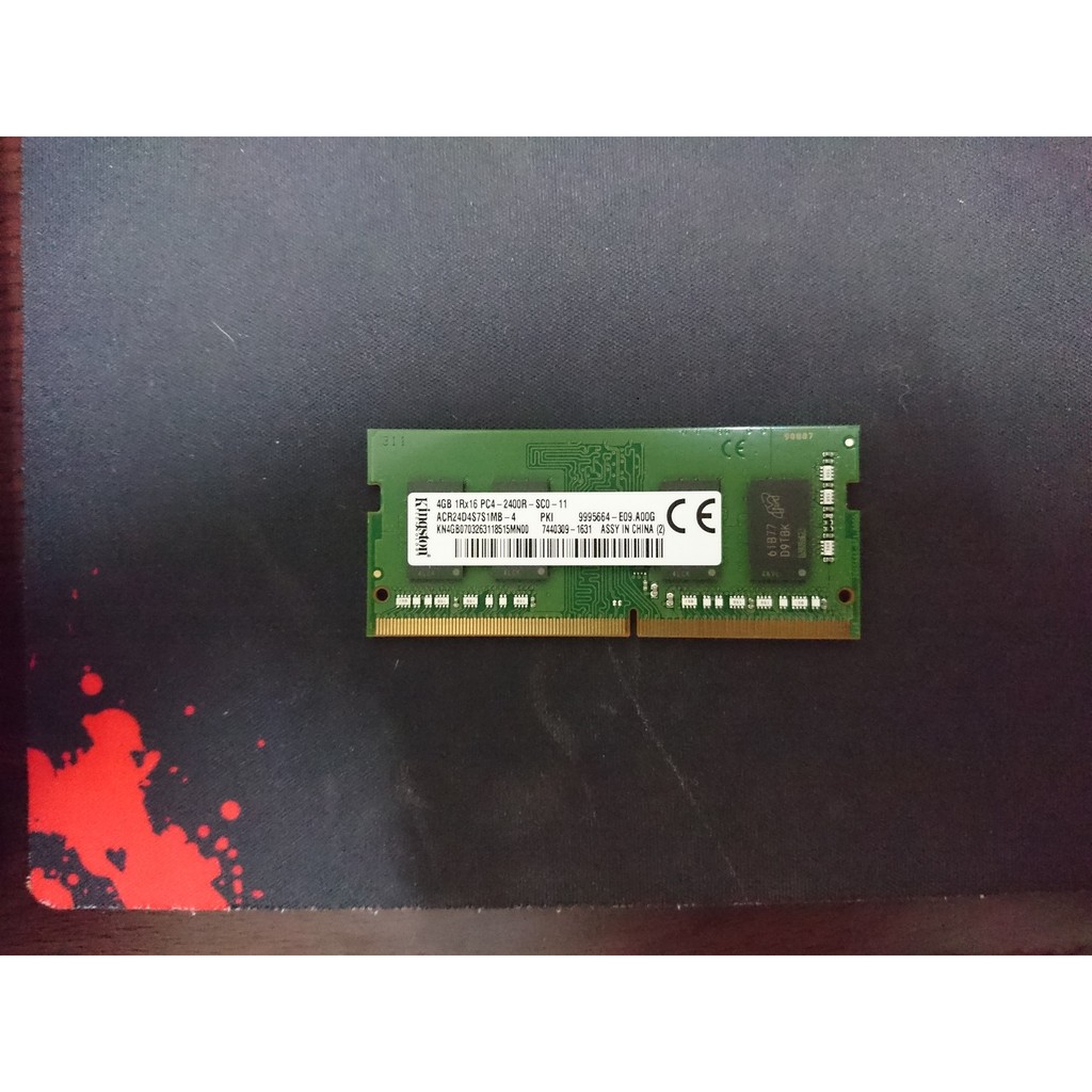 金士頓 Kingston DDR4-2400 4G 單面 美光顆粒