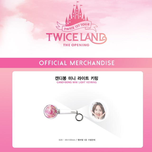 [現貨] TWICE-  LIGHTSTICK KEYRING 迷你投影手燈鑰匙圈 [TWICELAND 首場官方週邊]