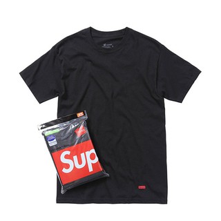 現貨(M)三件組☆【SUP男生館】☆【Supreme Hanes短袖T恤/內衣】☆【SP001A2】(黑色)