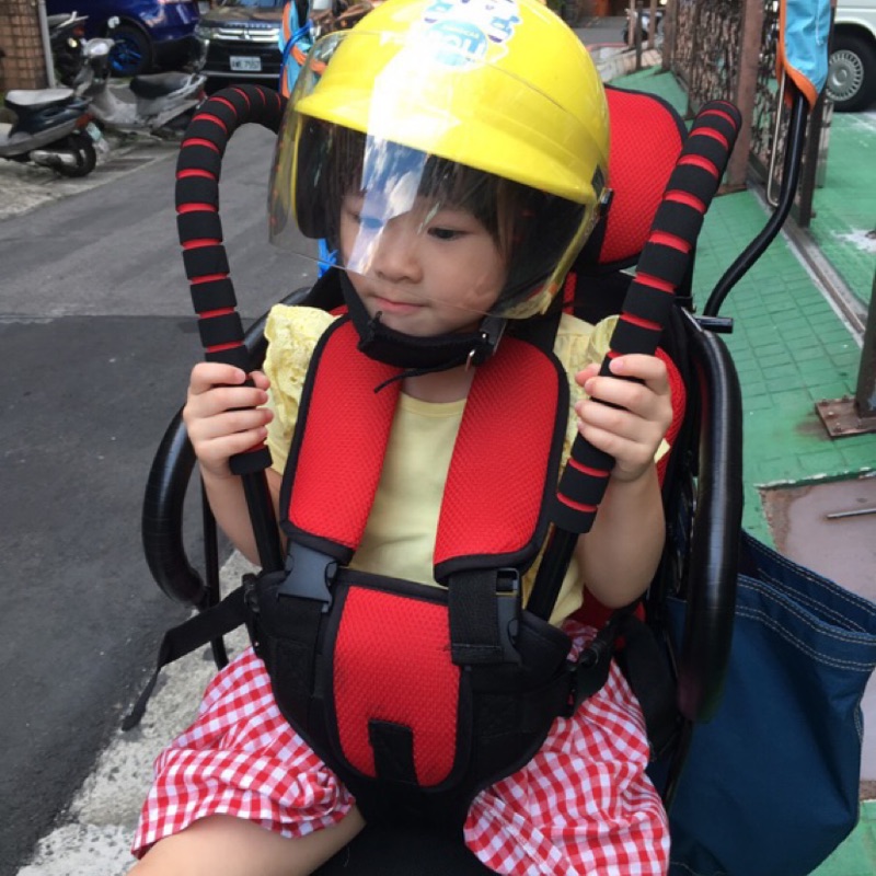 兒童機車後座椅五點式安全帶