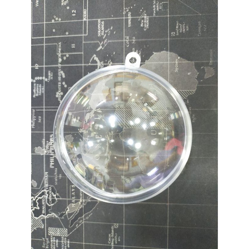 [台灣現貨] 8CM透明壓克力吊球 金莎 喜糖 透明塑膠球 乾燥花球  沐浴球DIY 婚禮小物 聖誕樹吊飾