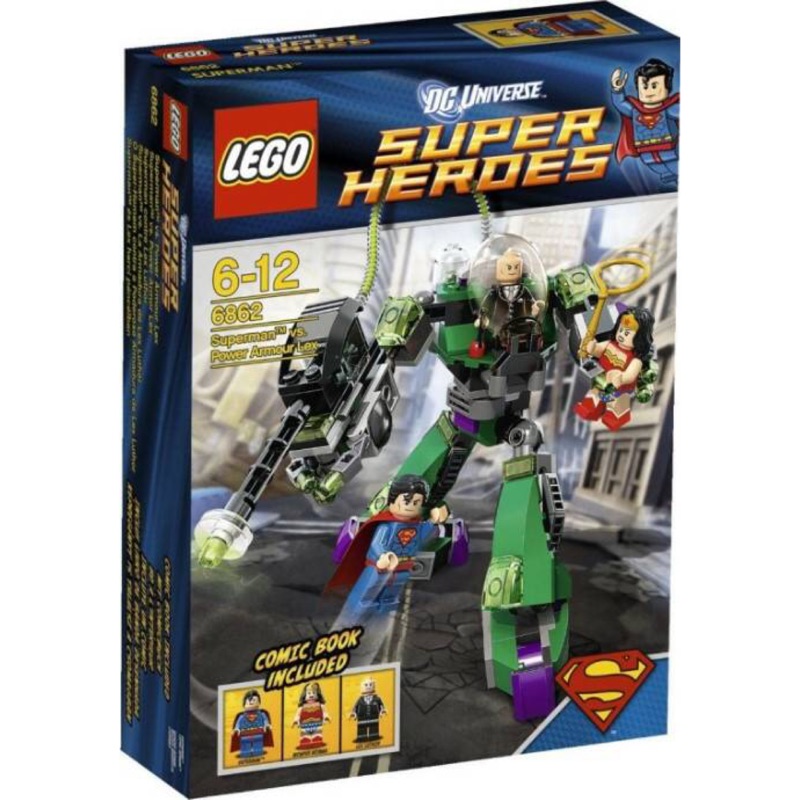 樂高LEGO 6862超級英雄 超人與神力女超人Superman v.s. power Armour Lex (全新品)