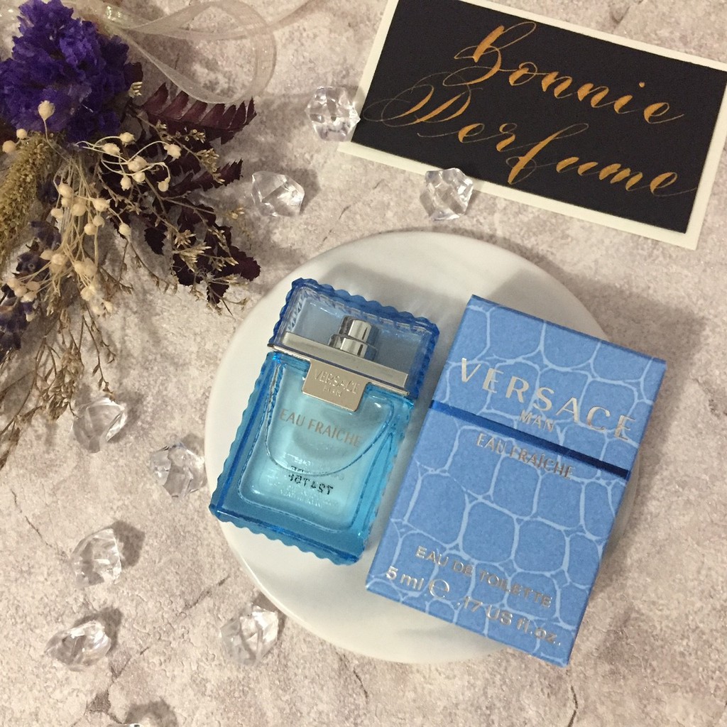 波妮香水♥ Versace Eau Fraiche 凡賽斯 雲淡風輕 男性淡香水 5ml 小香