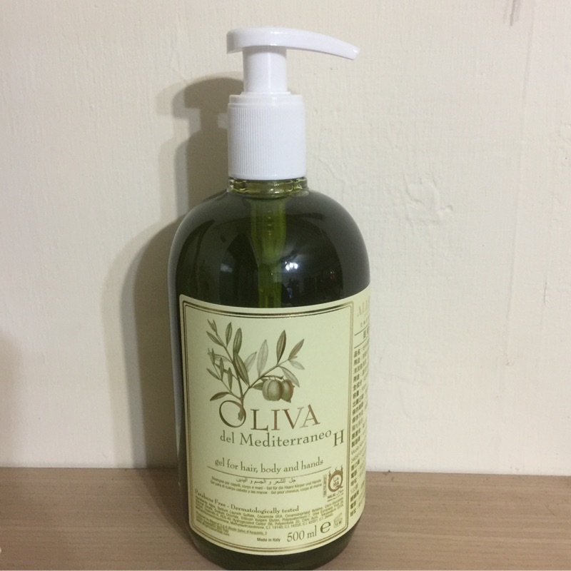 OLIVA 艾格尼義大利地中海 橄欖 保濕全效髮膚清潔露 500ML