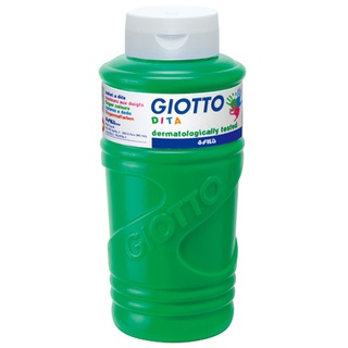 【義大利GIOTTO】幼兒安全手指膏(綠色)750ml 繪畫用品 好清洗 兒童顏料｜童趣生活館總代理 台灣現貨