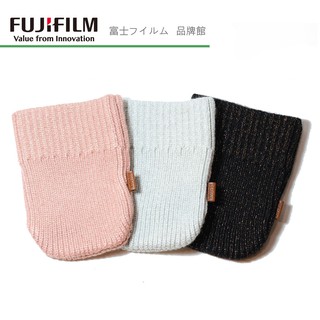 FUJIFILM 富士 拍立得相機 instax mini Liplay 專用 針織相織袋 黑/白/粉 三色