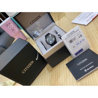 （已售出）二手【CITIZEN】光動能。神秘黑騎士腕錶-黑(AW1215-54E)