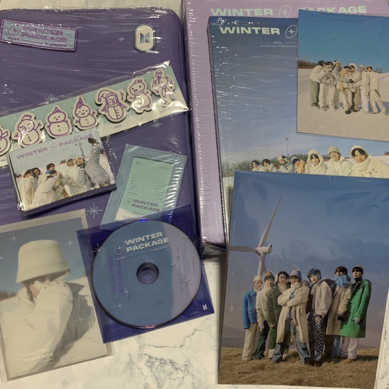 ✨拆售✨ BTS 2021 ❄️ Winter Package 冬日 寫真 ❄️ 照片 小卡 DVD 貼紙 💜