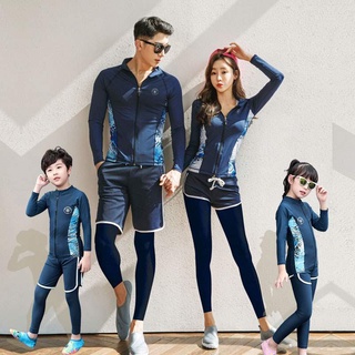 Xuan♥🏊情侶長袖防曬泳裝泳衣水母衣—加大尺碼長褲潛水衣衝浪衣 長袖拉鍊泳衣 分體防曬速乾泳衣 XF219