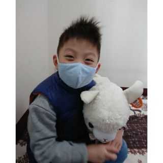 抗菌立體布口罩/兒童版/藍