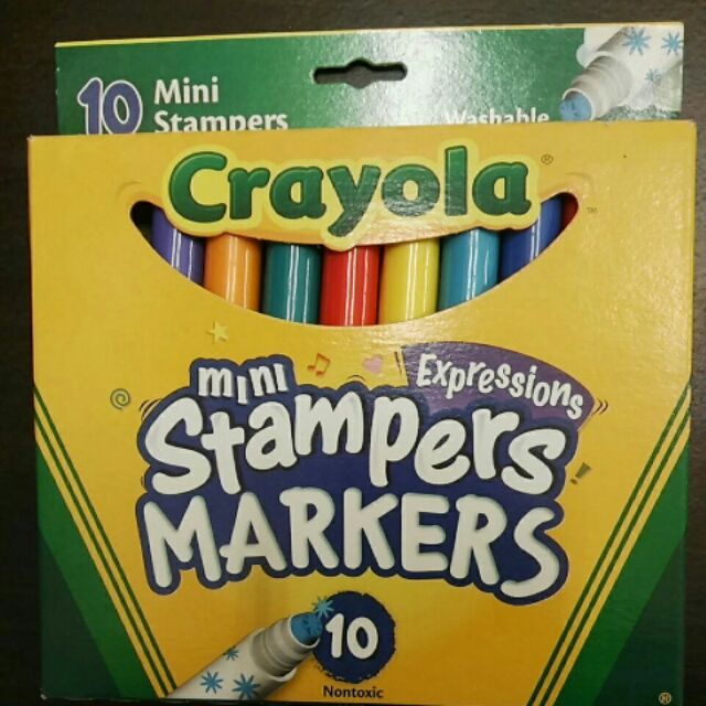 Crayola可水洗迷你印章色筆