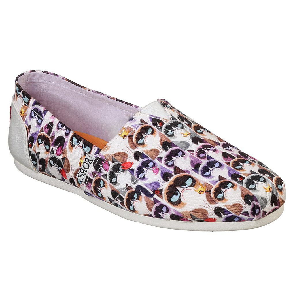 (全新)SKECHERS BOBS PLUSH 紫懶人鞋/休閒鞋/帆布鞋 33102WMLT(US6.5/23.5cm)