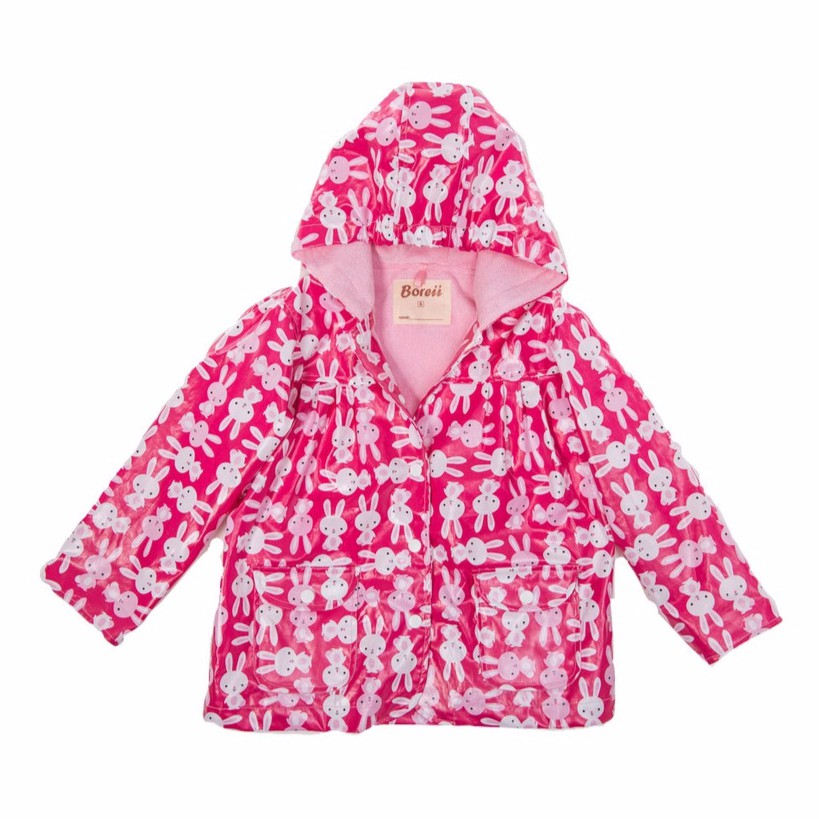 【BOREII】防風防水透氣保暖兒童風雨衣外套 &lt;可愛兔寶貝&gt;