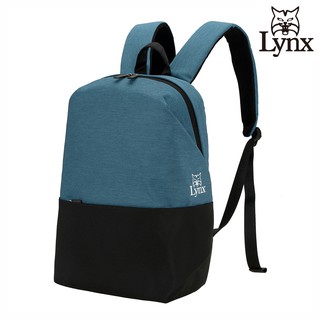 【Lynx】美國山貓極簡休閒防潑水布包後背包 天空藍 LY39-2P53-39
