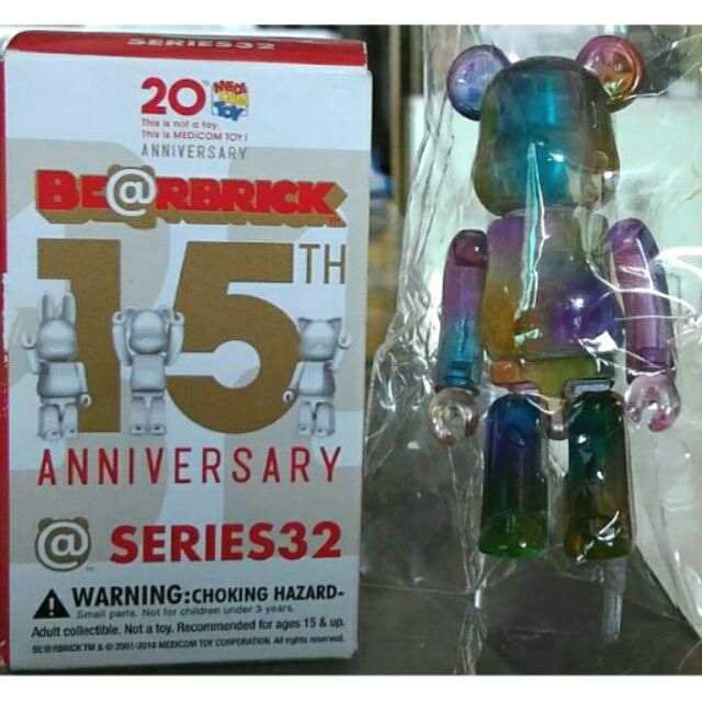 動漫無敵 BE@RBRICK BEARBRICK 100% 庫柏力克熊 32代 彩虹熊 JELLYBEAN