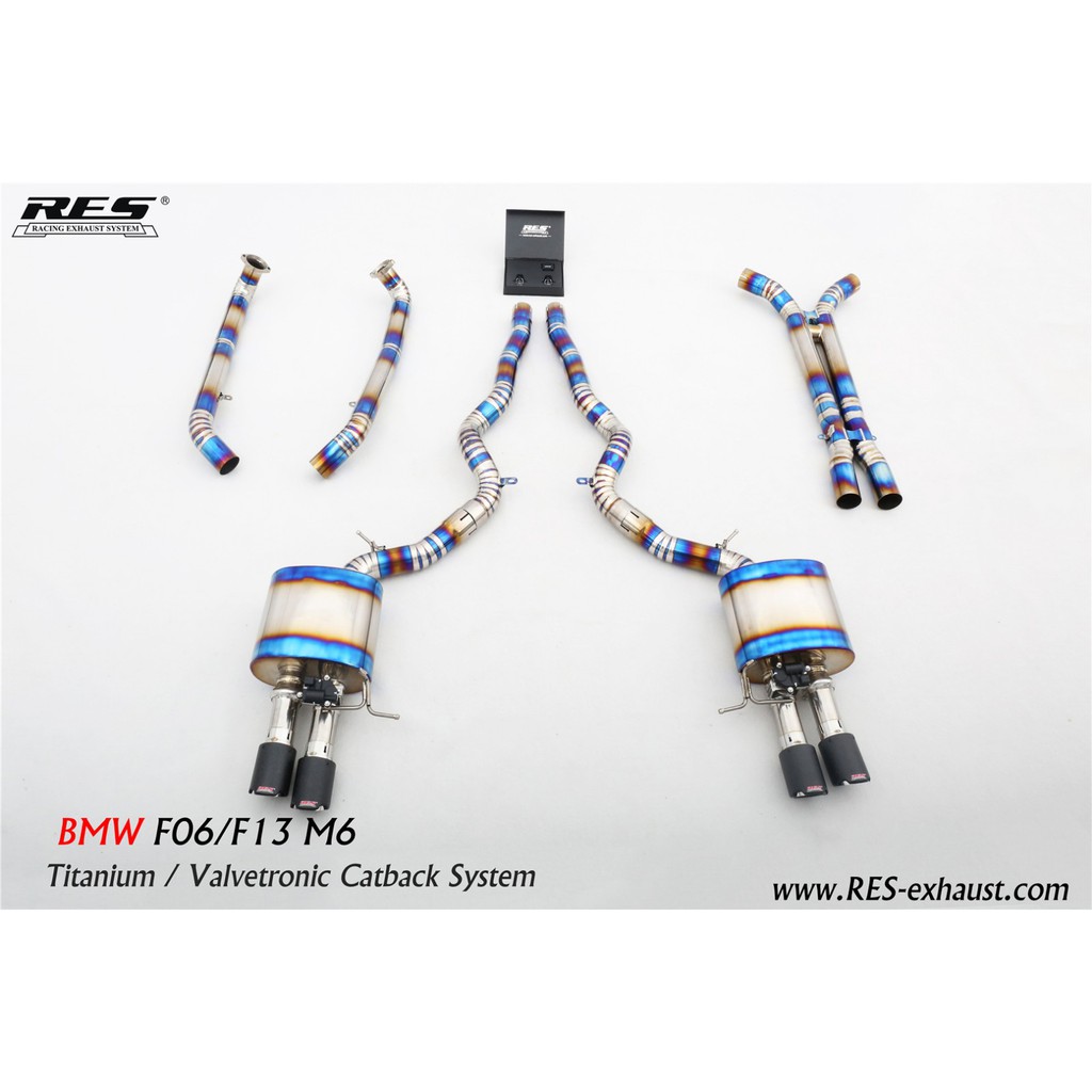 RES排氣管 BMW F06 F13 M6 GRAN COUPER /COUPER不鏽鋼/鈦合金 當派 中尾段