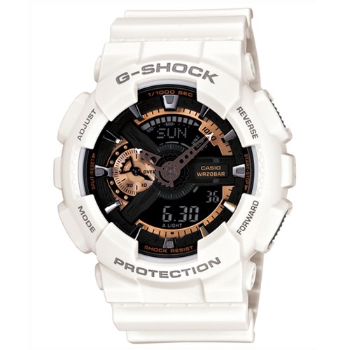 【CASIO】G-SHOCK玫瑰金齒輪概念錶(GA-110RG-7A)正版宏崑公司貨