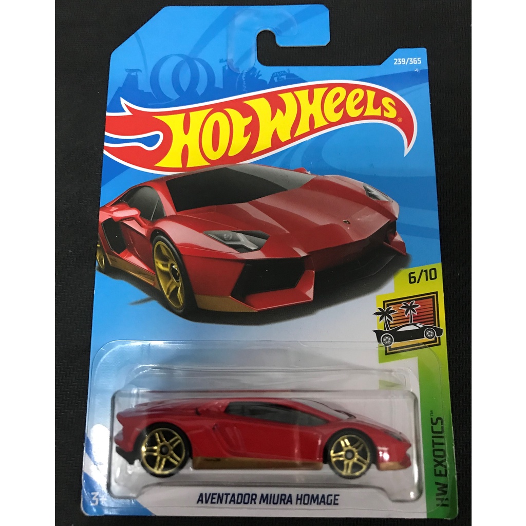 風火輪 hot wheels 藍寶堅尼 Lamborghini aventador miura homage 紅色 普卡