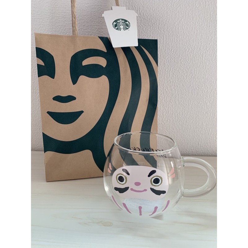 現貨 日本 星巴克Starbucks 2021 新年 福神 達摩 玻璃杯 馬克杯