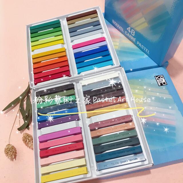 粉彩藝術之家 日本 和諧粉彩專用sakura櫻花12色螢光粉彩24色珠光粉彩48色櫻花粉彩硬式粉彩 蝦皮購物