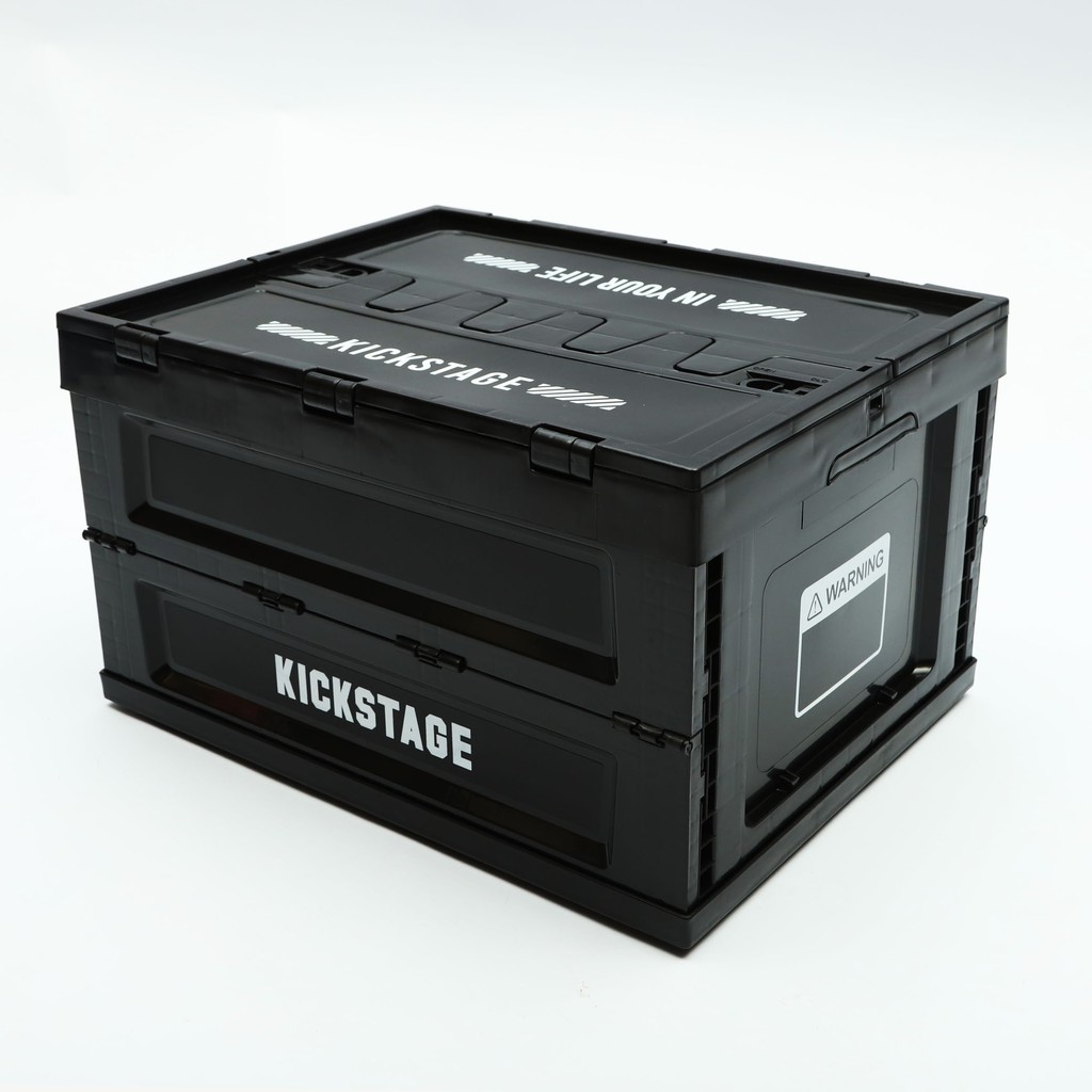 KICKSTAGE FOLDABLE CONTAINER 回憶收納箱 黑白 折疊收納箱 僅限宅配 快遞箱【KS45】