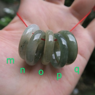 Coco緬甸玉--A20 水潤冰糯種 翡翠A貨戒指 直徑1.90cm 國際戒圍15.7號