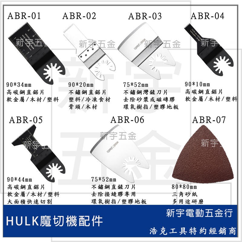 附發票【新宇電動五金行】浩克 HULK 系列產品 魔切機 切片 磨片 鋸片 通用各大品牌 魔切機配件 磨切機 萬用寶！