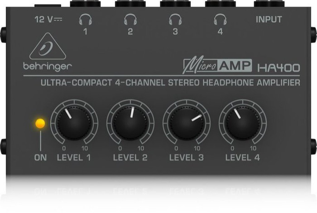 德國BEHRINGER Micro HA400 四軌專業立體耳機分配放大器【音響世界】