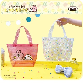 😉日貨卡娜赫拉透明手提袋 兔兔P助 日本空運來台 透明托特包 海灘包 購物袋 透明外出提袋 痛包