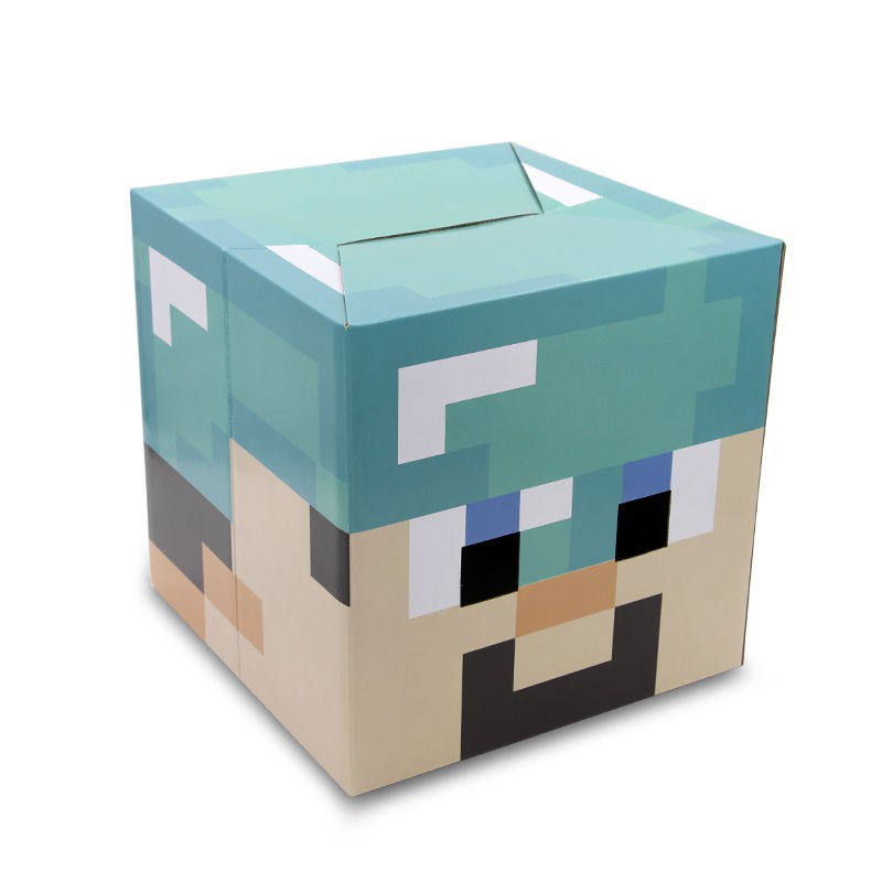 我的世界頭套道具minecraft面具苦力怕史蒂夫僵尸玩具cos人偶周邊 蝦皮購物