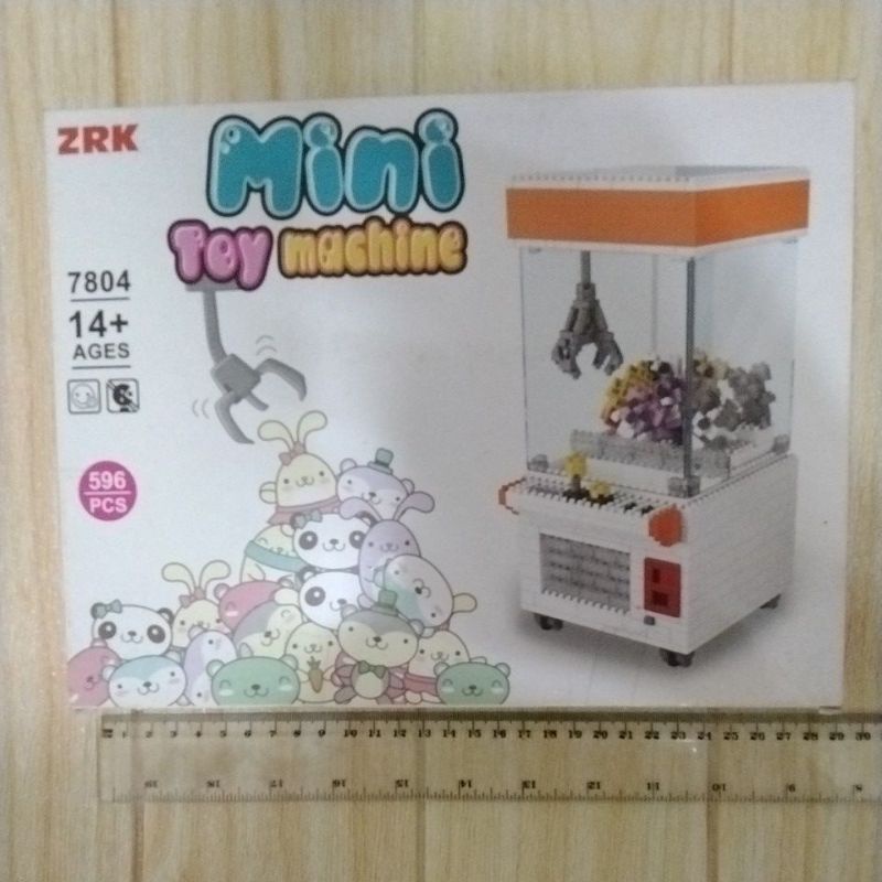 全新 現貨 mini toy machine 娃娃機 積木 596 PCS 公仔 擺飾 ZRK 兒童 親子 立體 拼圖